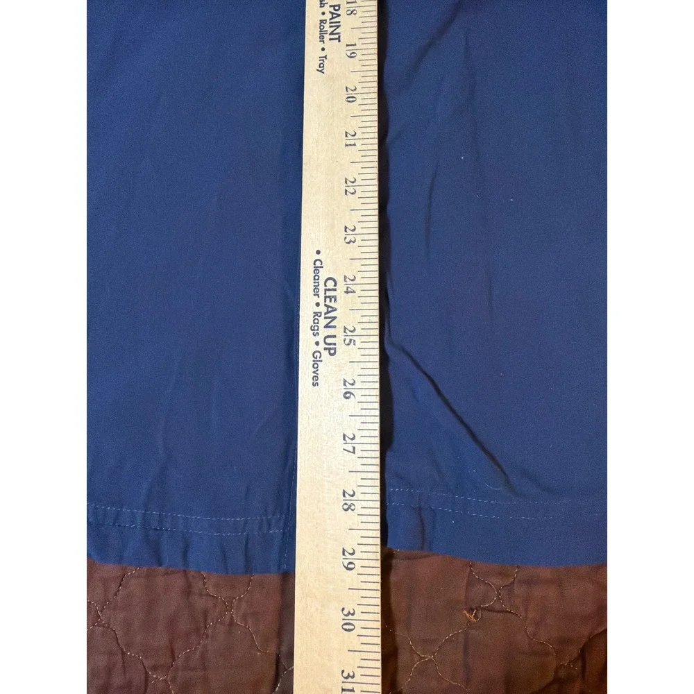 The North Face Mens Navy Blue Nylon Vented Long Sleeve Button Up‎ Shirt Large